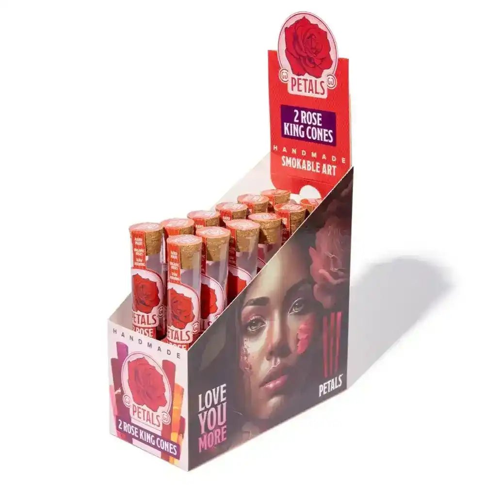 12 PACK CARTON VARIETY PACK ROSE PETAL KING CONES - CaliGreenGold