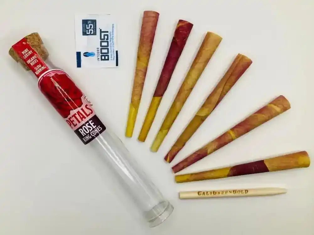 Cali Sunset Rose Petal King Cones (6 - pack) - CaliGreenGold