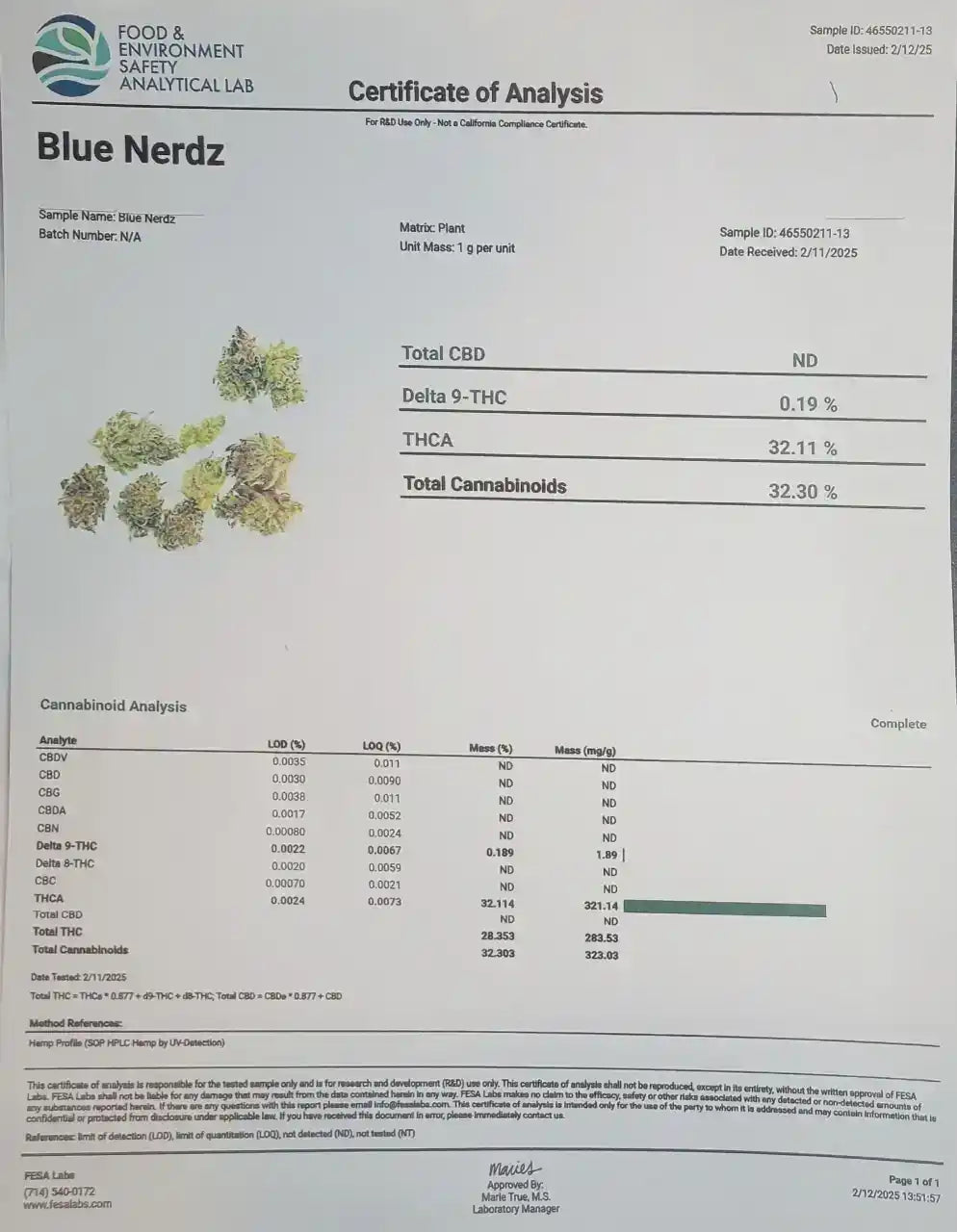 Blue Nerdz Exotic Indoor THCA Flower Hybrid, HYBRID, CaliGreenGold