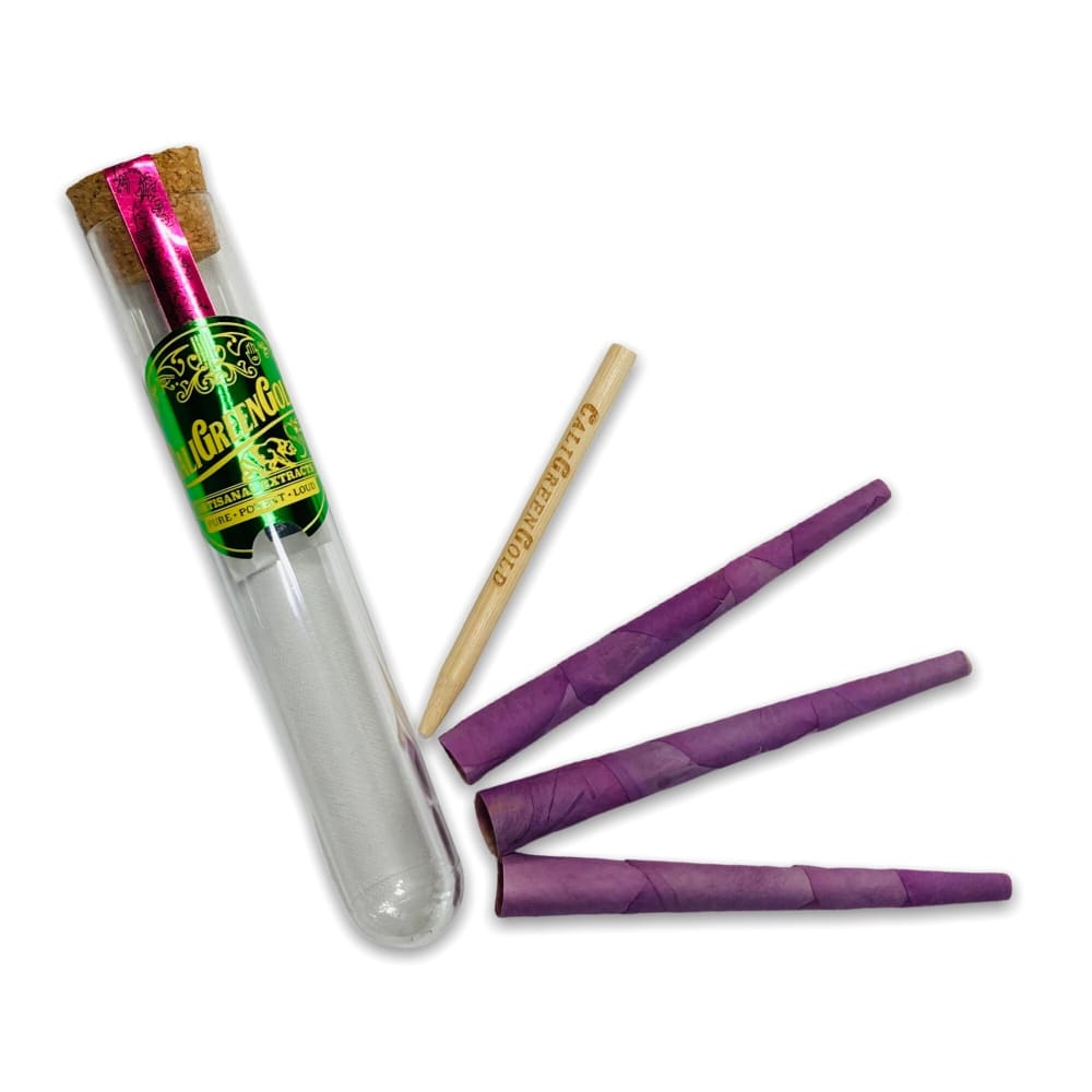 3 Purple Haze Organic Rose Petal Cones Handmade by CaliGreenGold | 109mm