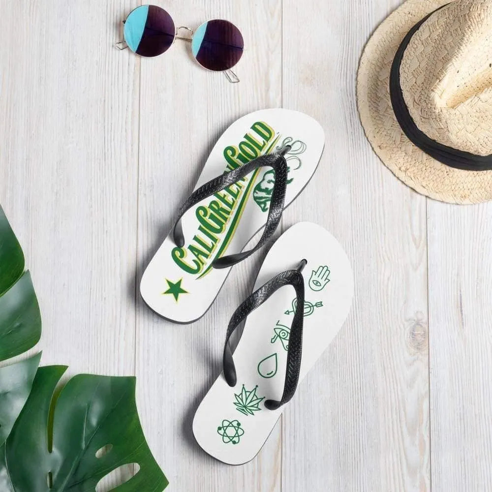 CaliGreenGold Beach Flip-Flops - CaliGreenGold