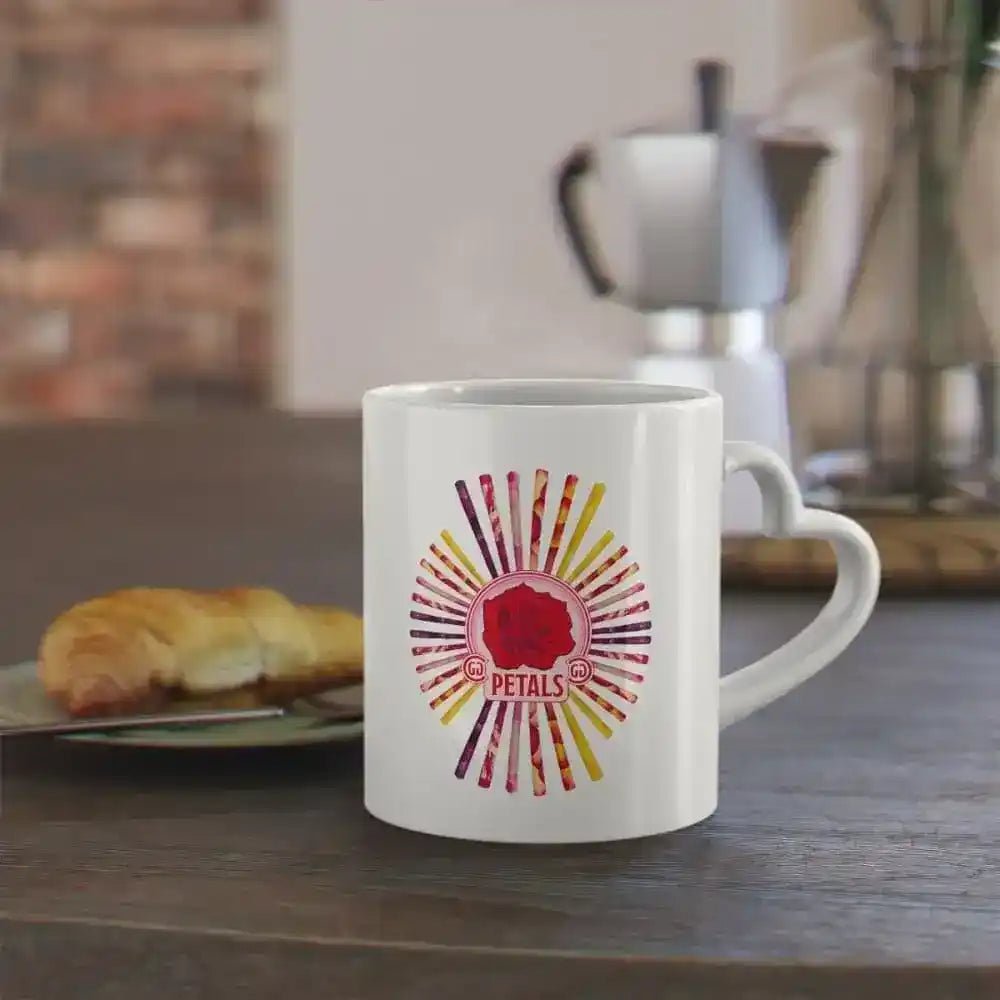 CGG Petals Heart - Shaped Mug - CaliGreenGold
