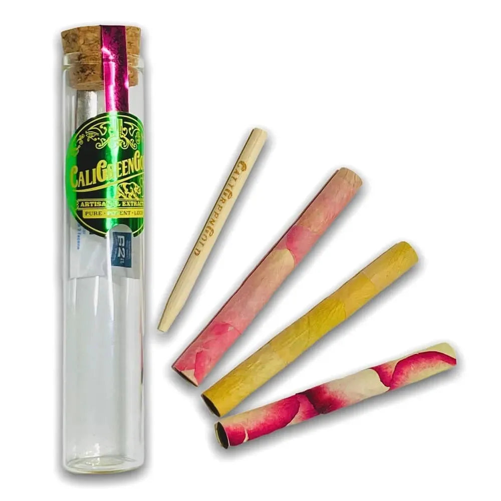 Variety Pack of 3 LaRosé 2 gram Capacity Organic Rose Petal Cones Handmade by CaliGreenGold