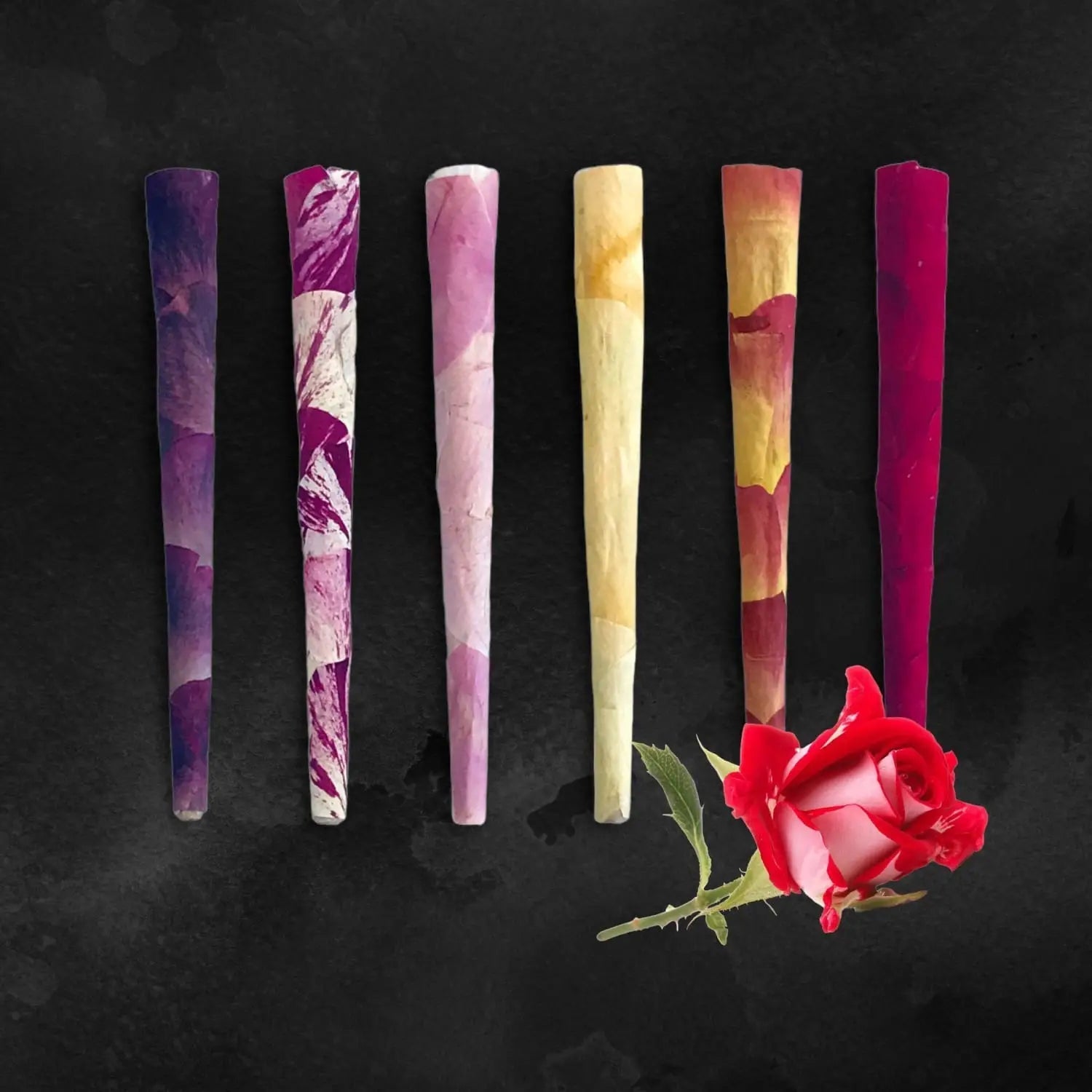 CGG ROSE PETAL ROLLING CONES - CaliGreenGold