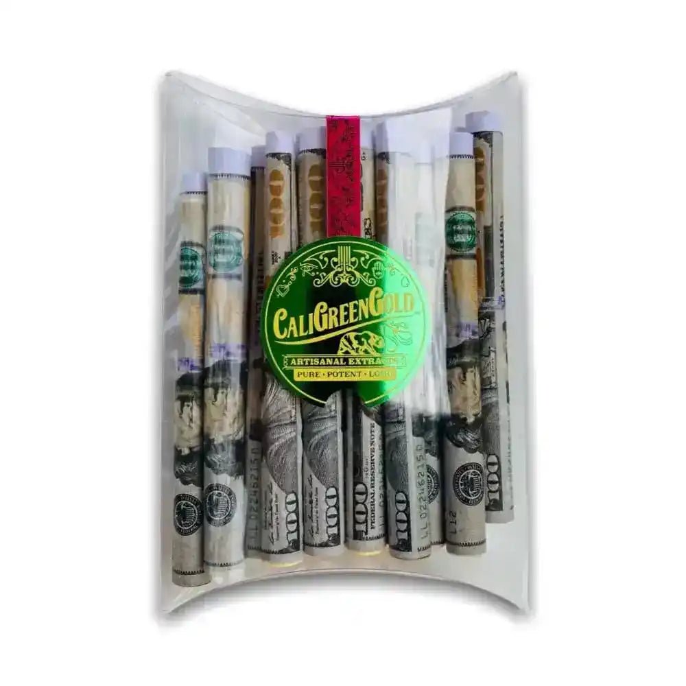 100 Dollar Benny Hemp Blunt Rolls with Filter Tip (25 - pack) - CaliGreenGold