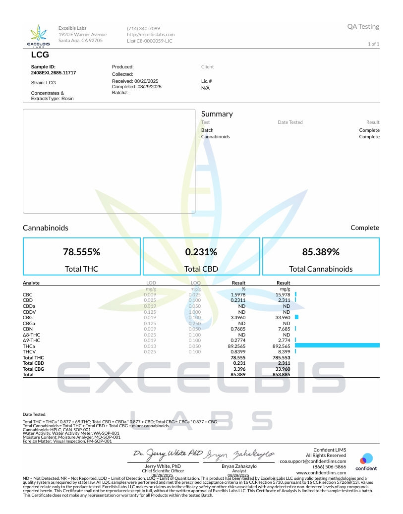 Lemon Cherry Gelato - LIVE ROSIN - 2g Hybrid Premium T3