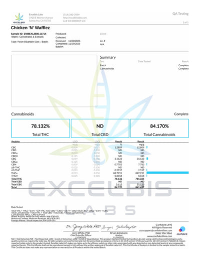 Chicken 'N' Wafflez - LIVE ROSIN - 2g Hybrid Premium T3