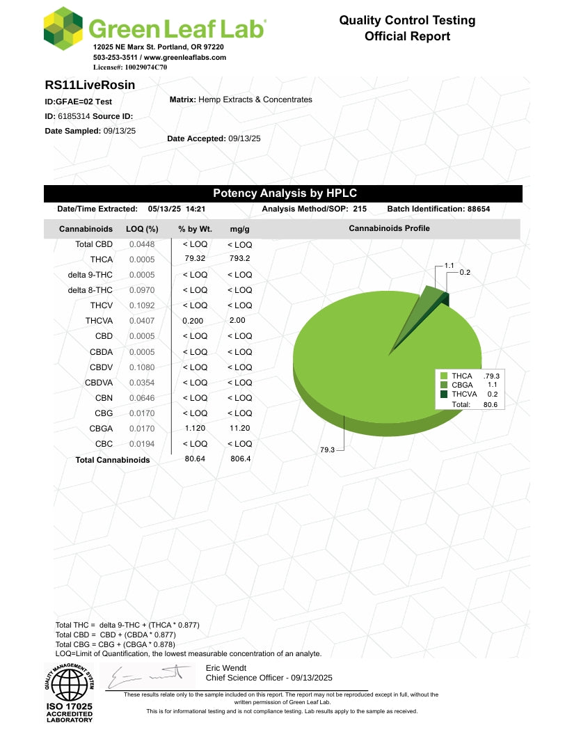 RS11 - LIVE ROSIN - 2g Hybrid Top Shelf T2