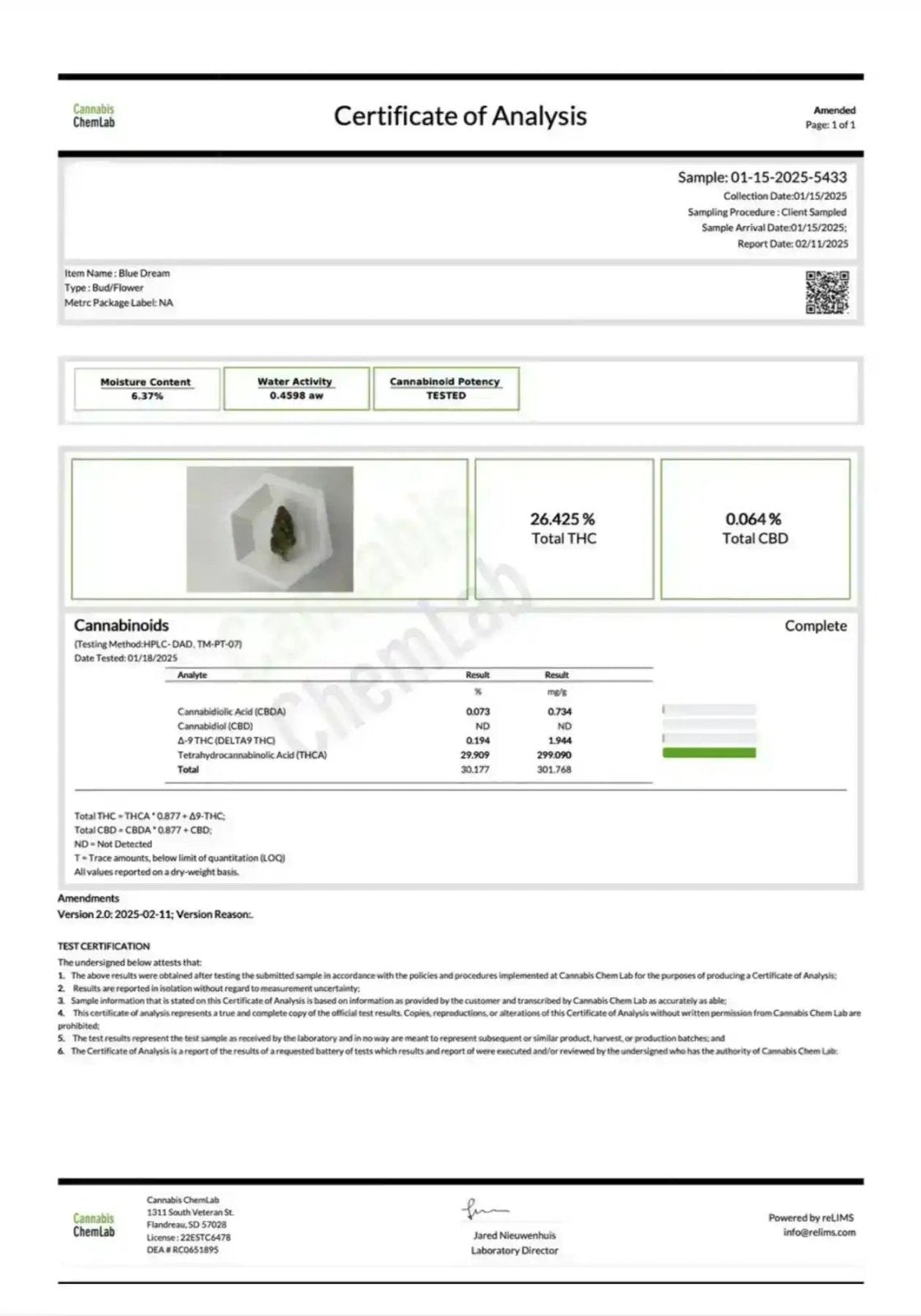 Blue Dream Exotic Indoor THCA Flower Sativa - CaliGreenGold