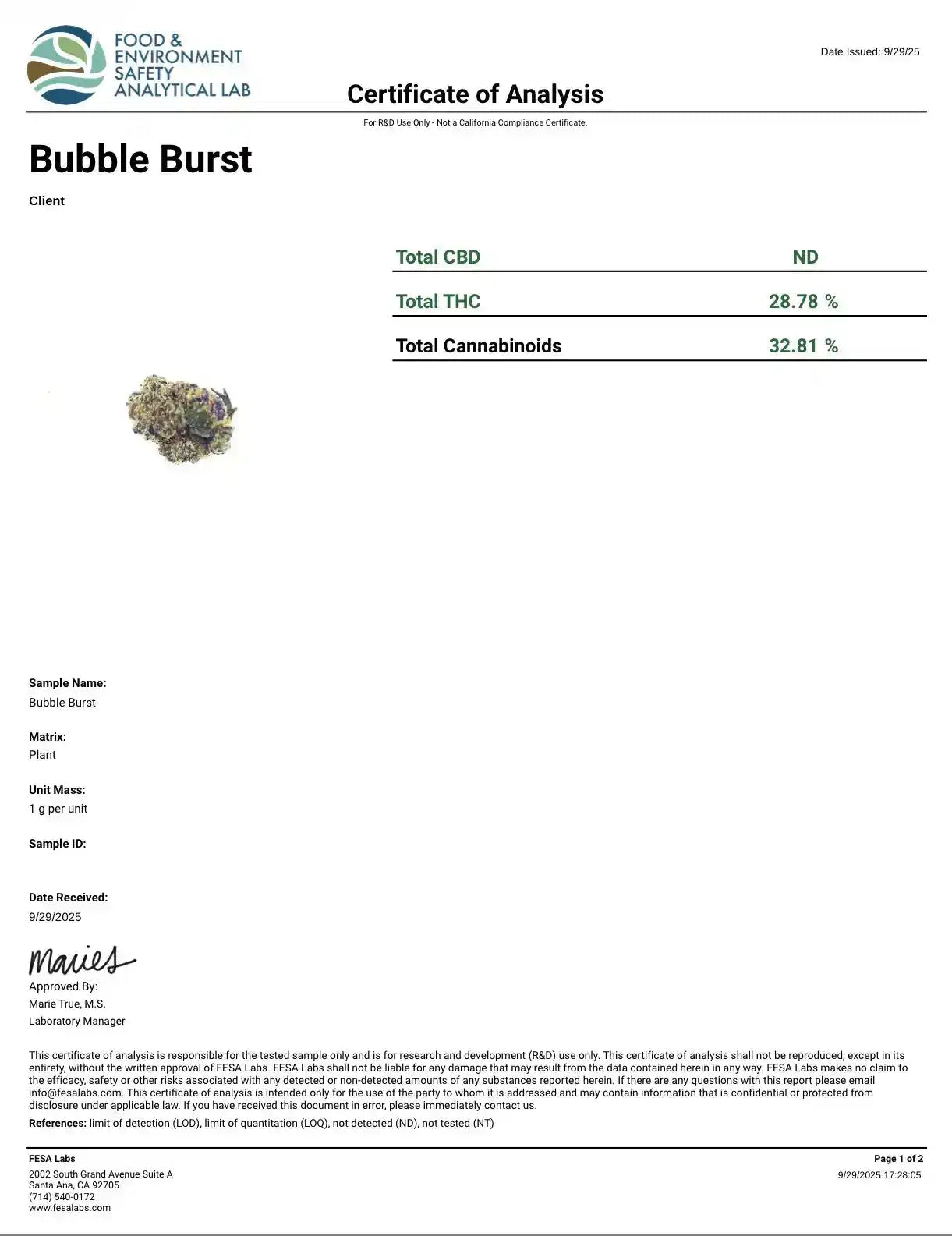 Bubble Burst Exotic Indoor THCA Flower Indica - CaliGreenGold