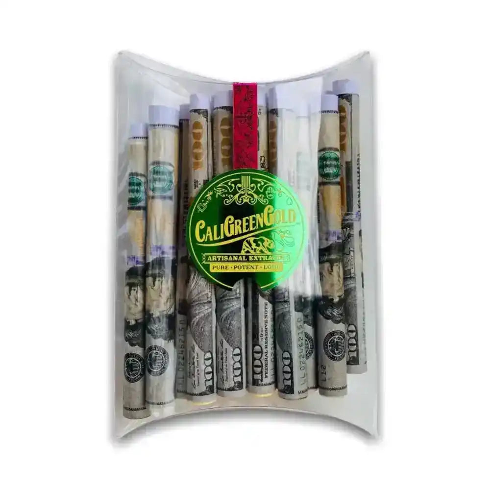 25 Pack of 100 Dollar Benny Hemp Wraps with Filter Tip, 2 gram Capacity, 100mm Length