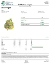 Hash Burger Exotic Indoor THCA Flower Hybrid, HYBRID, CaliGreenGold