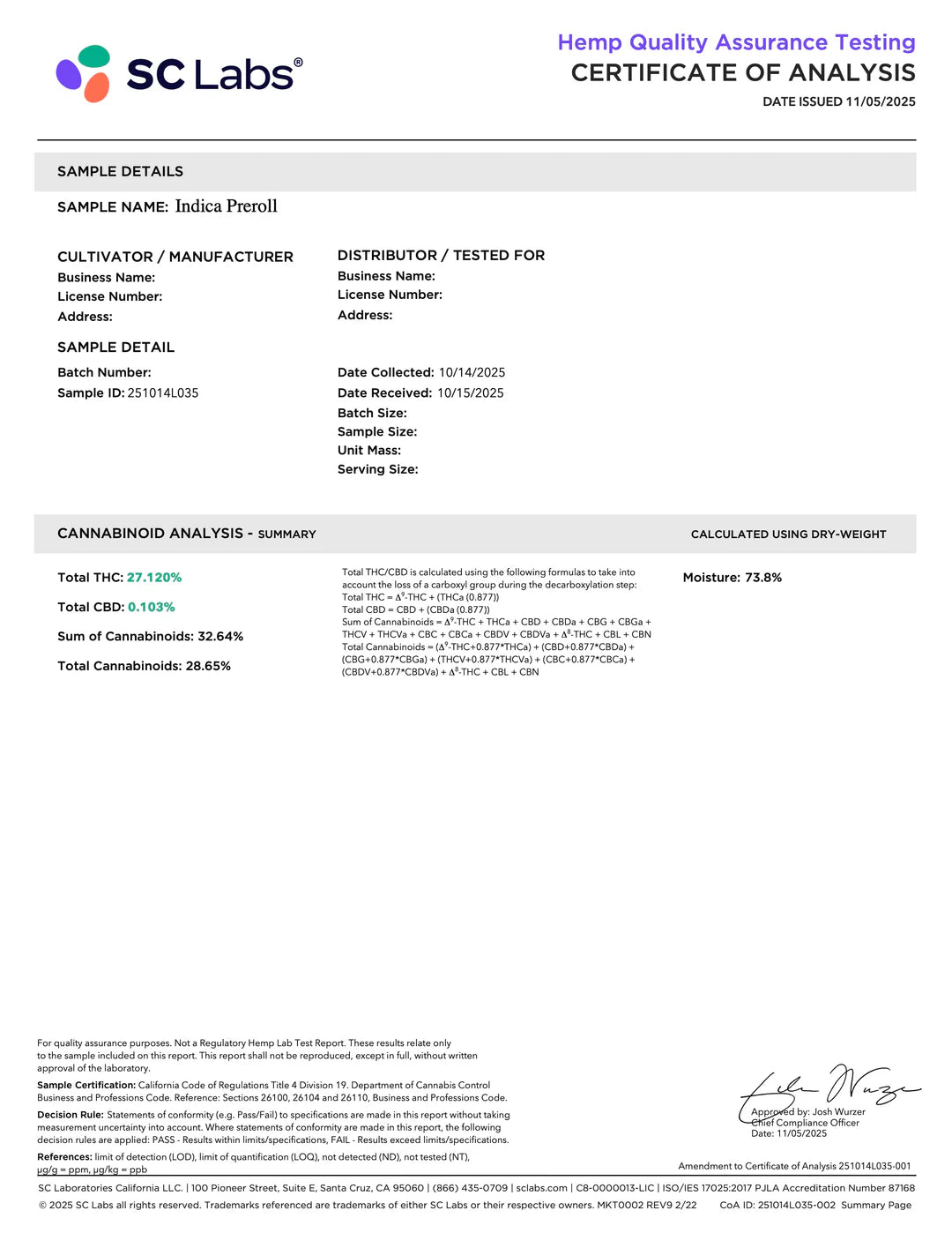 THCA King Size Exotic Flower Preroll (1.5g)