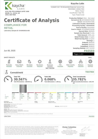 Lemon Tree Exotic Indoor THCA Flower Sativa - CaliGreenGold