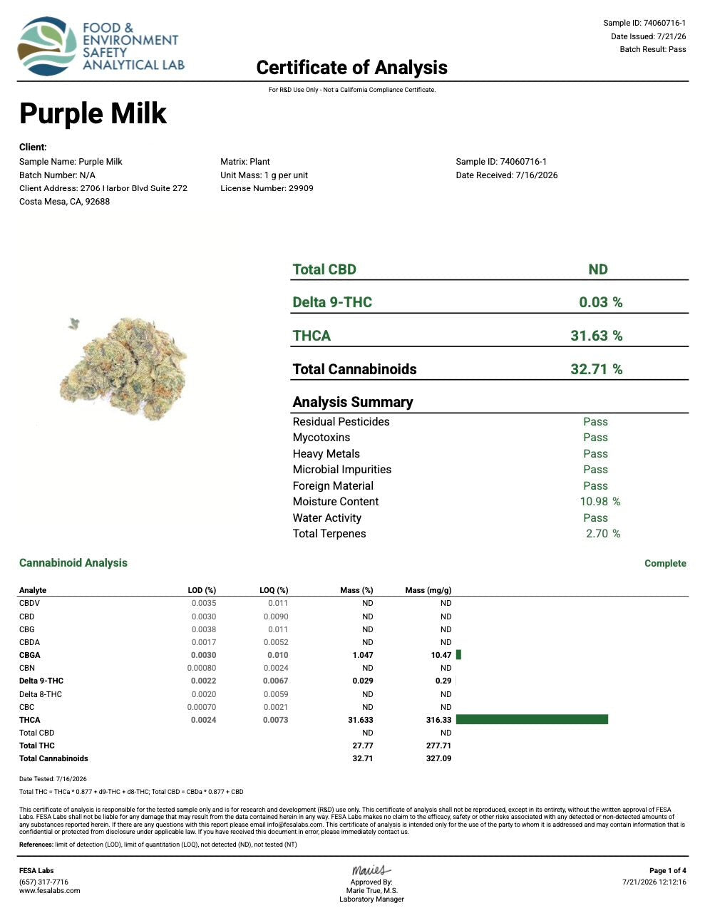 Purple Milk THCA Flower – Indoor Top Shelf Hybrid | CaliGreenGold - CaliGreenGold