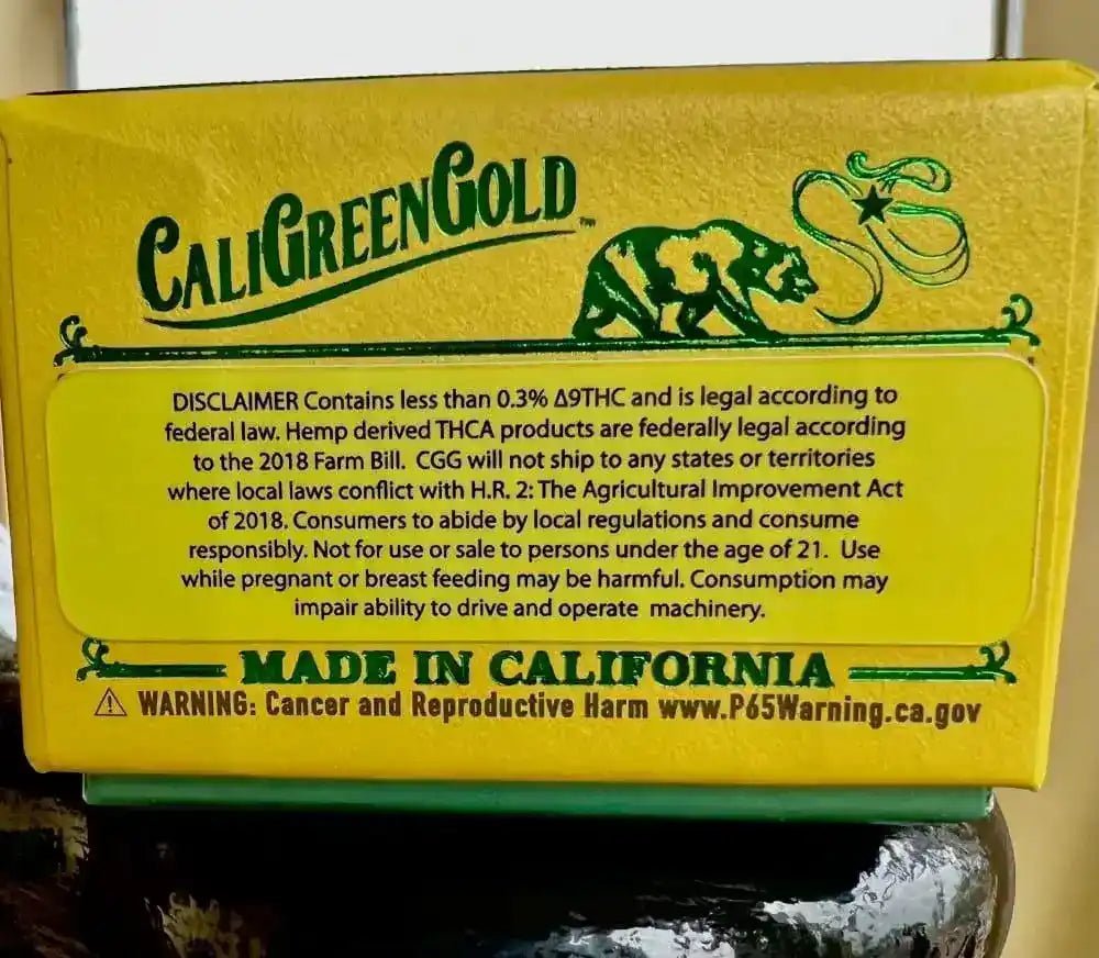 THCA Diamonds Sugar - BISCOTTI Strain - CaliGreenGold